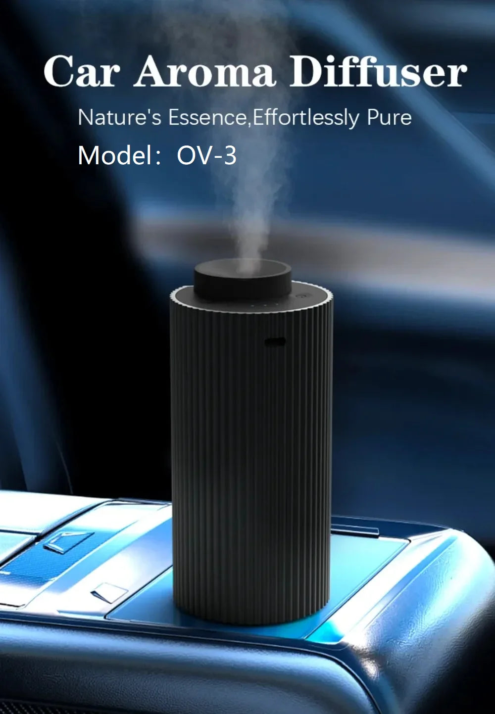 Car Essential Oil Diffuser Electric Smell Distributor for Home Capacity Waterless  Air Freshener Rechargeable Scent Diffusers