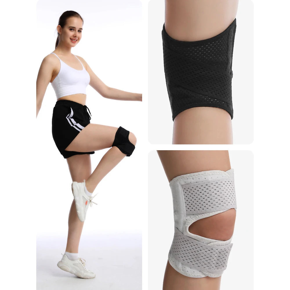 Knee Brace with Side Stabilizers Relieve Meniscus Tear Knee Pain ACL MCL Arthritis,Joint Pain,Breathable Adjustable Knee Support