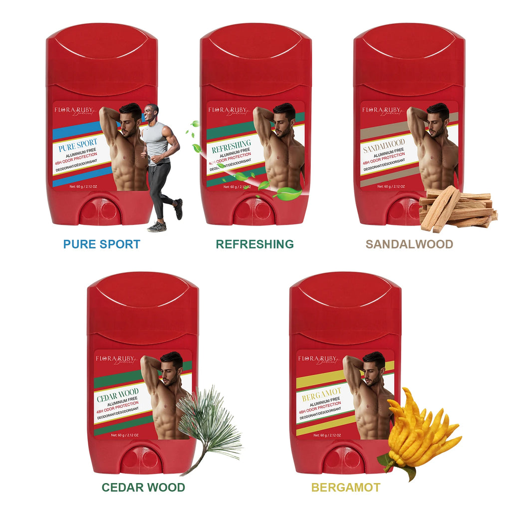 Tidesmit Aluminum Free Deodorant for men with 48H sweat defense and refreshing Pure Sport scent.