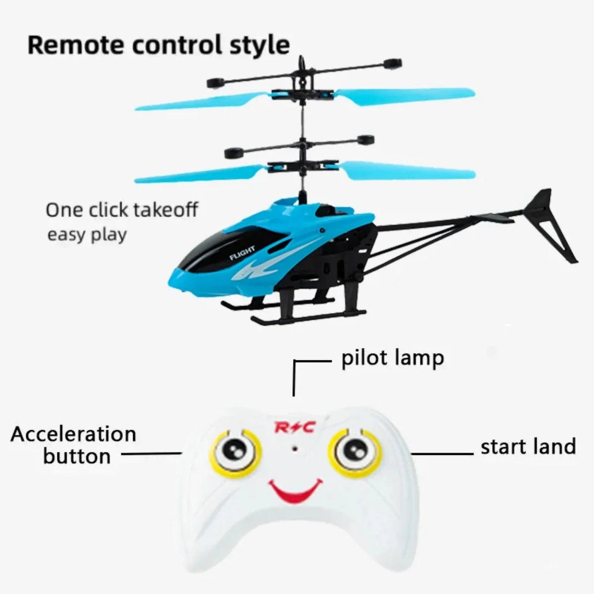 Mini RC Drone for Kids - Rechargeable Remote Control Helicopter Tidesmit