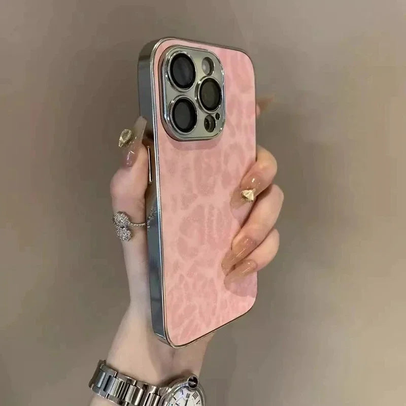 Leopard Print iPhone Case | Shock-Absorbing Drop Protection Pink Tidesmit
