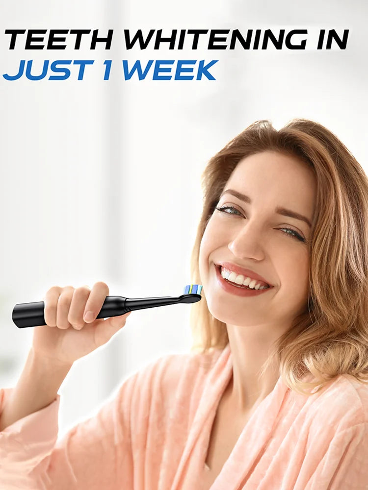 YUNCHi Y5 Sonic Electric Toothbrush Adult Timer Brush USB Rechargeable Electronic Tooth Brush Heads Replacement