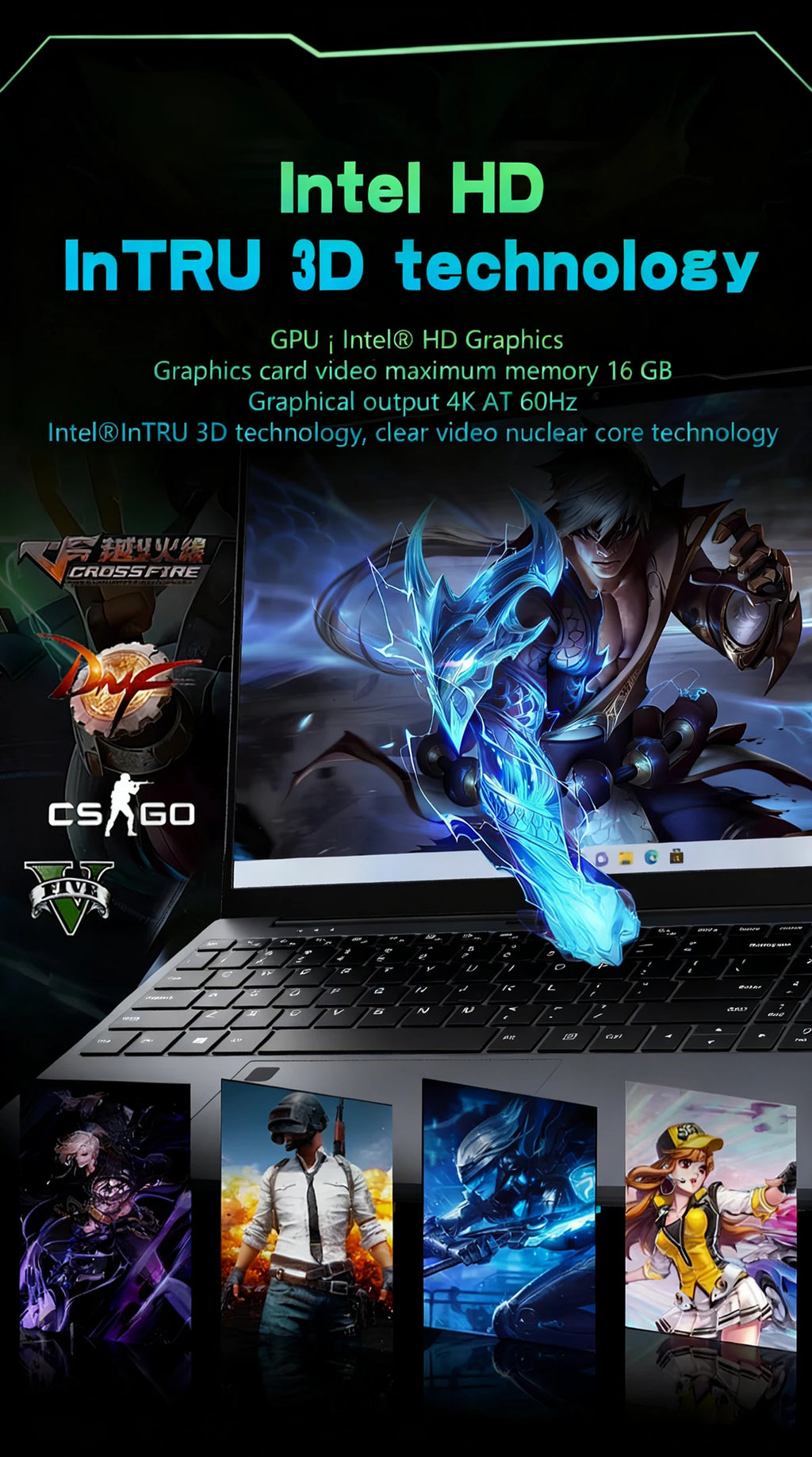 15.6 inch Fingerprint Unlock Laptop Intel Core i9 10980HK laptop windows 11 game laptops  16GB RAM 1TB SSD computer Backlight