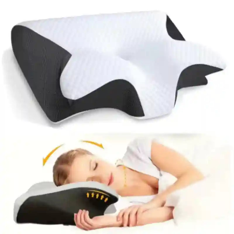 Butterfly Memory Foam Neck Pillow for Targeted Cervical Pain Relief Massage Cushion Tidesmit