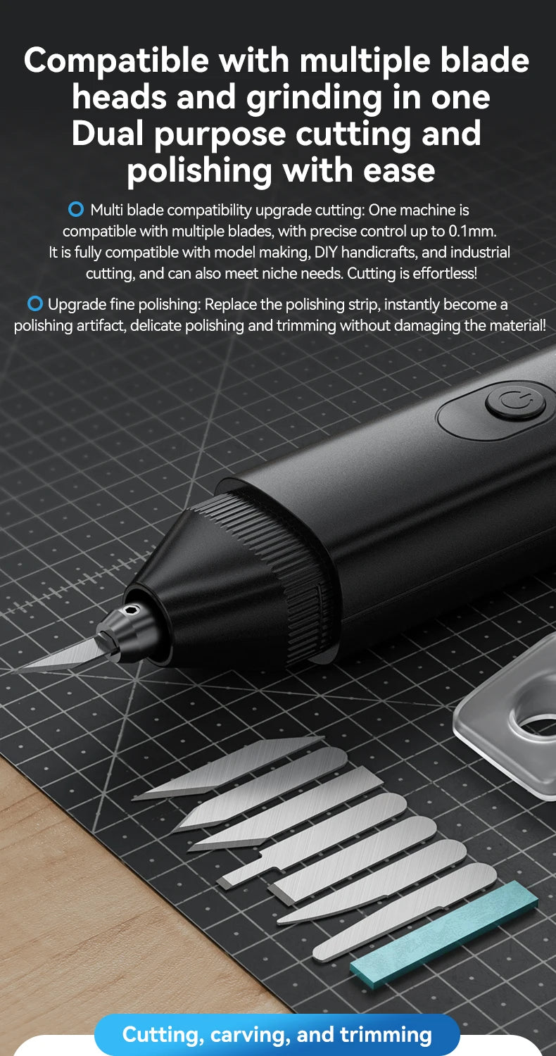Awgem KE1 Handheld Ultrasonic Cutter Ultrasonic Cutting Knife DIY Electric Carving Tool for Plastic/Resin/3D Printing/Textile