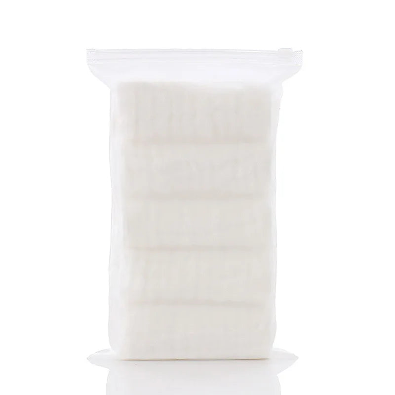 Happyflute 30*30CM 6Layer Soft Gauze Baby Cotton Plain Color Face Towel Children's Square Handkerchief Saliva Towel