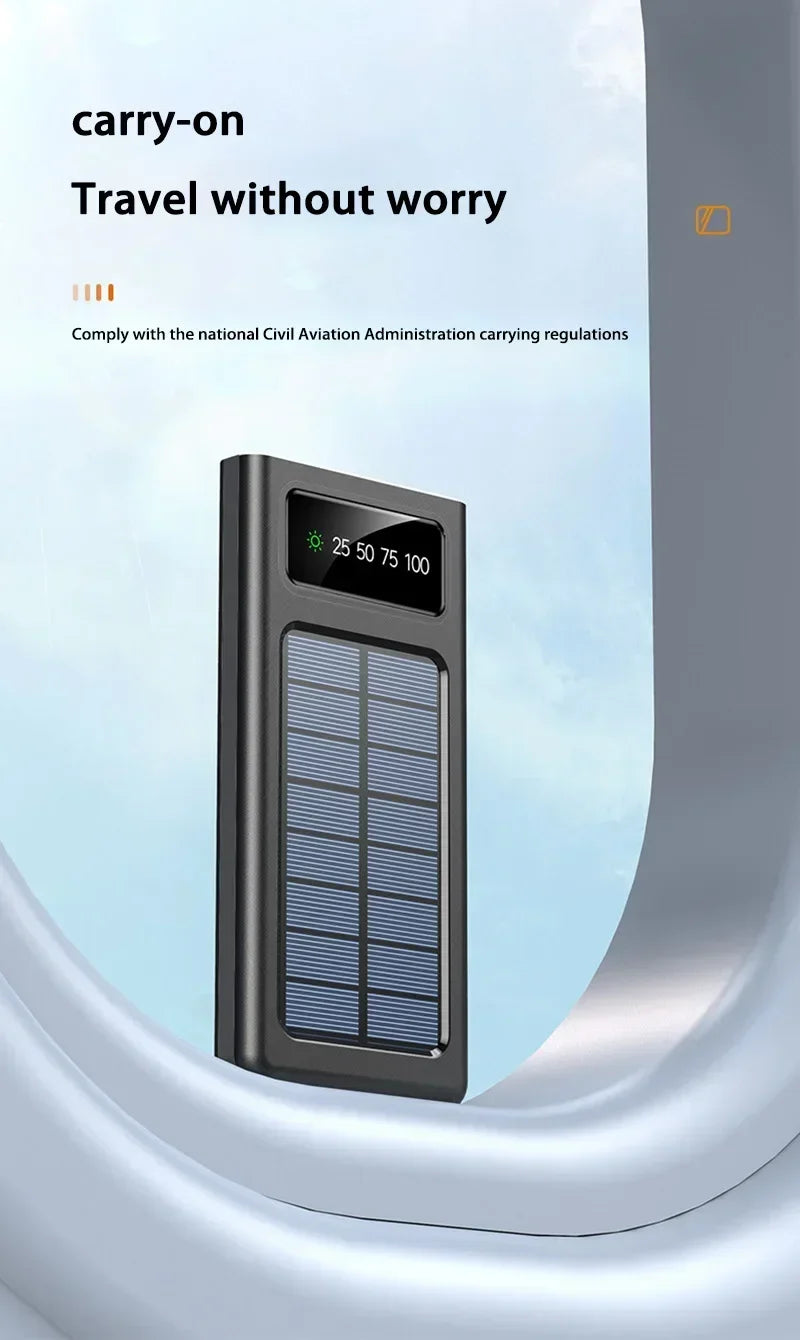 Tidesmit 200000mAh Solar Power Bank - Fast Charging Portable Charger Tidesmit
