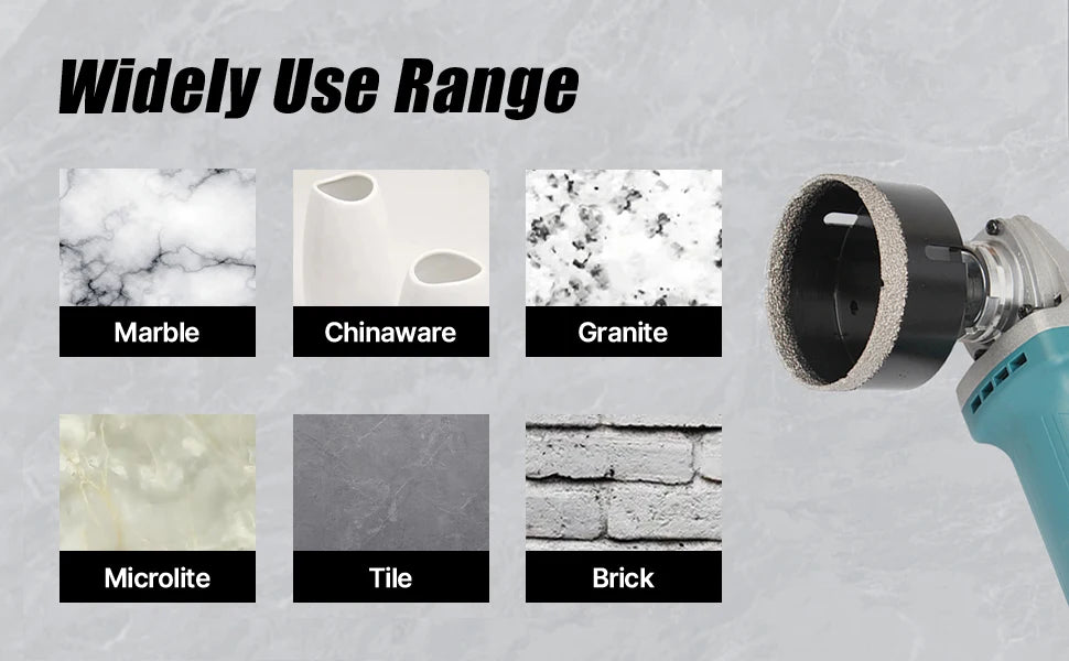 5-130mm M14 Thread Dry Vacuum Brazed Marble Masonry Hole Saw Opener Diamond Drilling Core Bit For Ceramic Tile Granite Marble