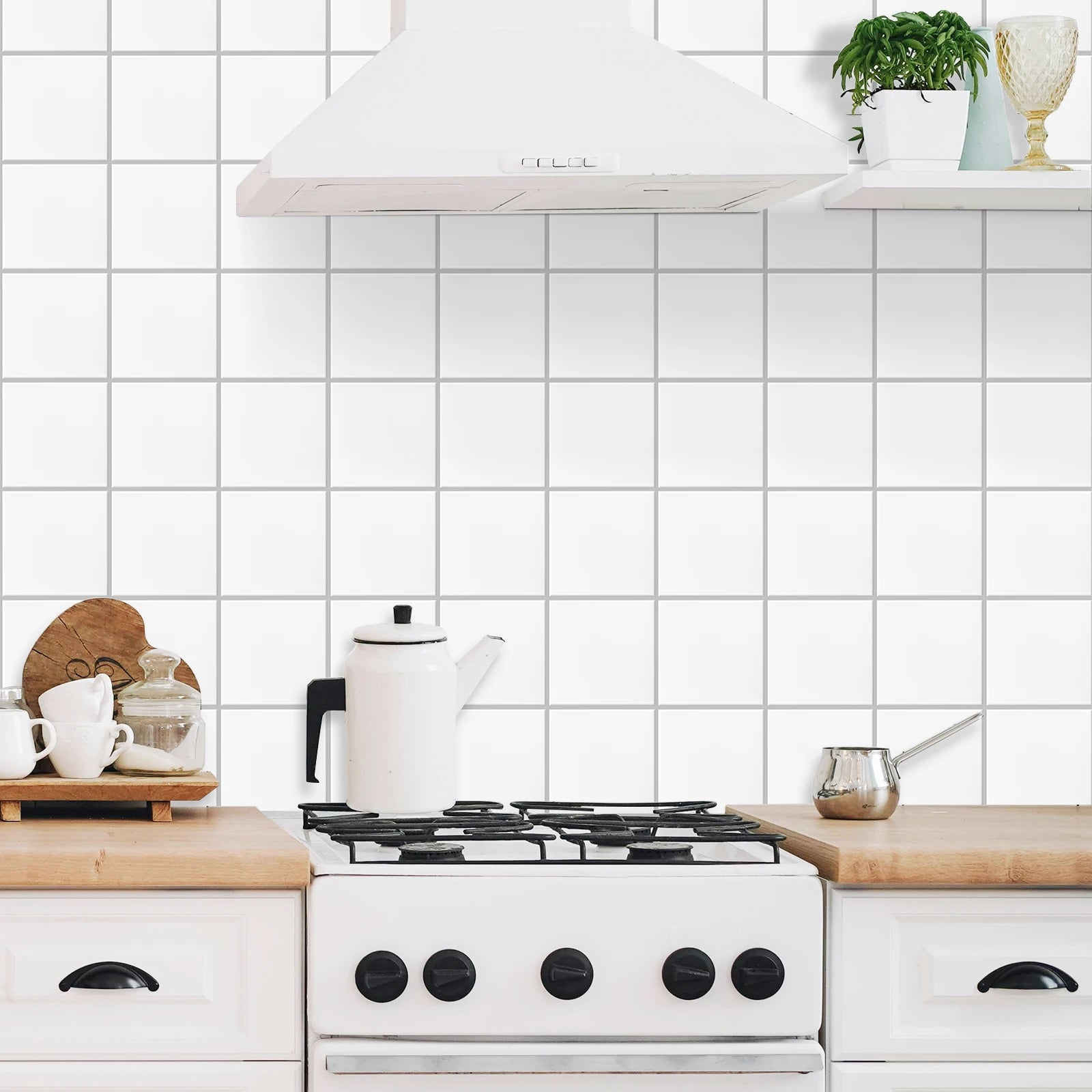 10 Sheets Square Grid Peel And Stick Tile Mosaic Tile For Kitchen Bathroom Living Room Backsplash