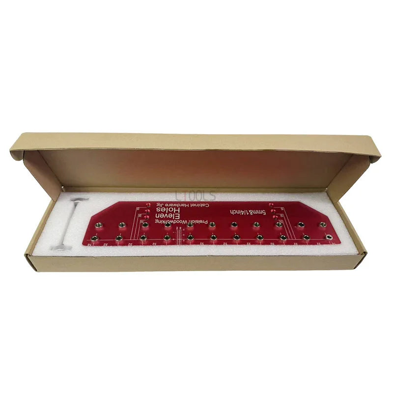 Puncher Hinge Shelf Pin Jig Set Aluminium Alloy Shelf Pin Drill Guide for Cabinet Shelf Installation Tools Clear Markings