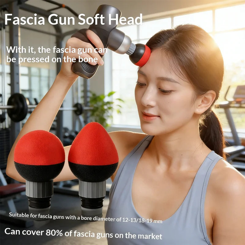 Fascia Gun Massage Heads Set | Soft Silicone Deep Tissue Recovery Fascia Gun Tidesmit