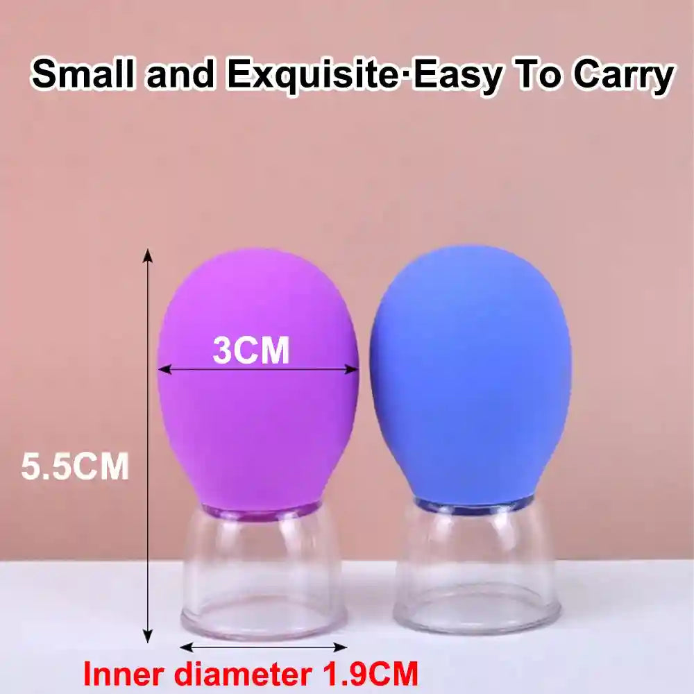 Facial Cupping Set for Eye Lifting - Silicone Vacuum Massage Tool Eye Massage Instrument Tidesmit