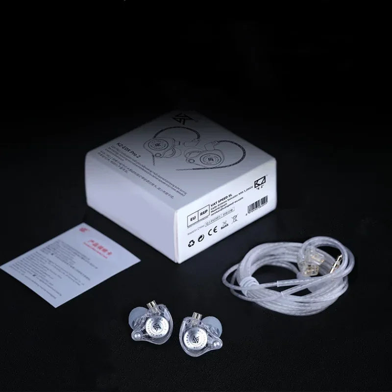 KZ EDX Pro 2 Hi-Fi Wired Earphones Dynamic Dual Drivers | Tidesmit Tidesmit