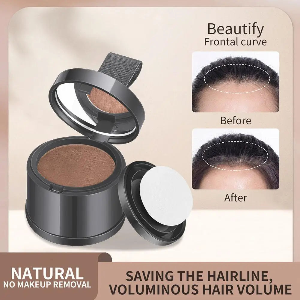 Tidesmit 4 color hair line powder for instant root touch up and face makeup highlighting in a detailed swatch view