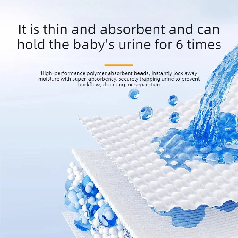 50Pcs Various Sizes Newborn Disposable Diapers Baby Nursing Nappy Light & Thin Breathable & Highly Absorbent Children's Diapers