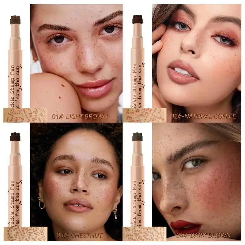 Tidesmit waterproof fake freckle pen texture close-up for long-lasting natural face makeup dot application