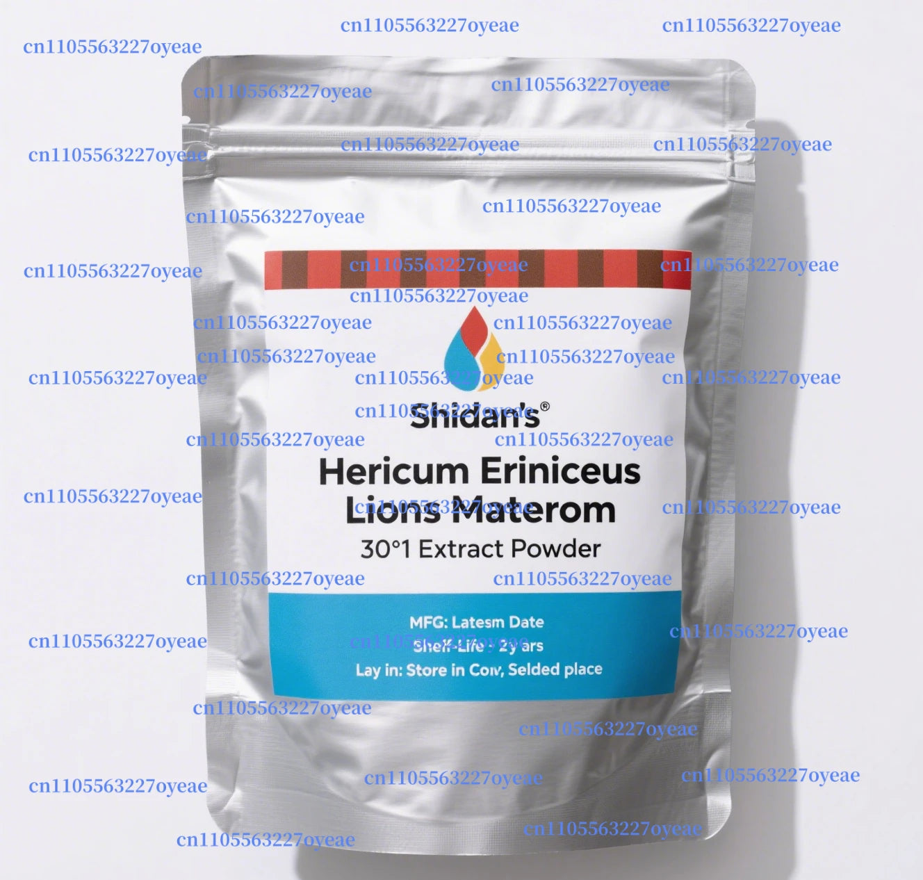 Customized Proportion Lions Mane Mushroom Extract Powder Packaging Bulk Hericium Erinaceus Out Packing Aluminum Foil Bag
