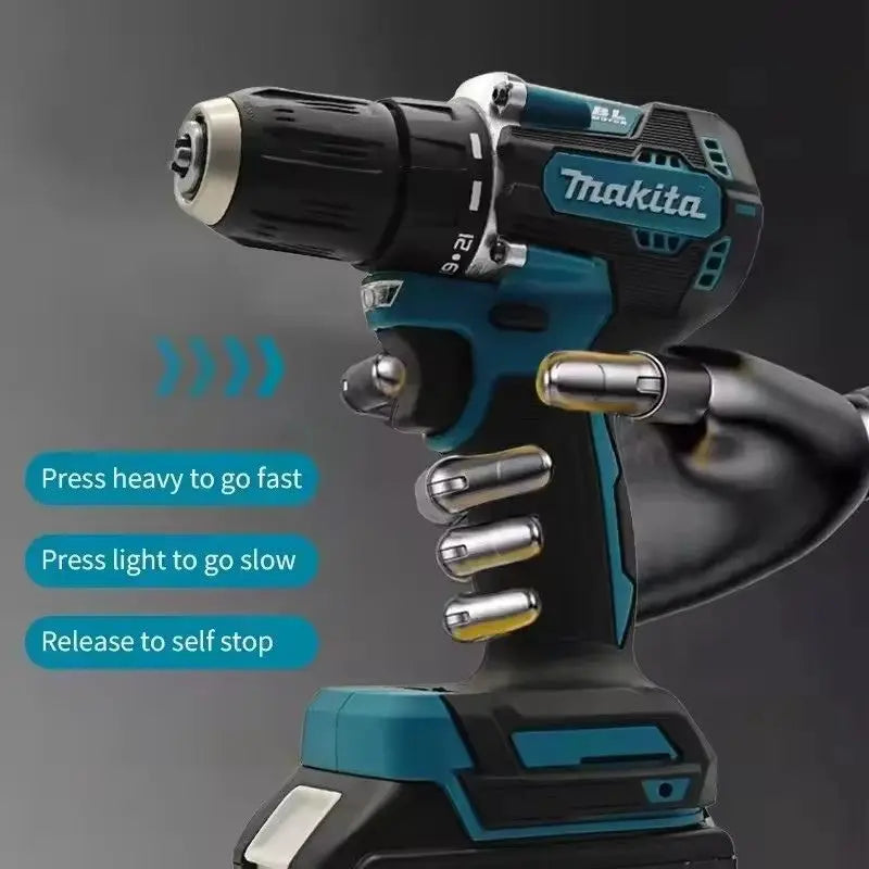 Makita Original. DDF487 Cordless Driver Drill Brushless Electric Impact Screwdriver Rechargeable Power Tool 18V
