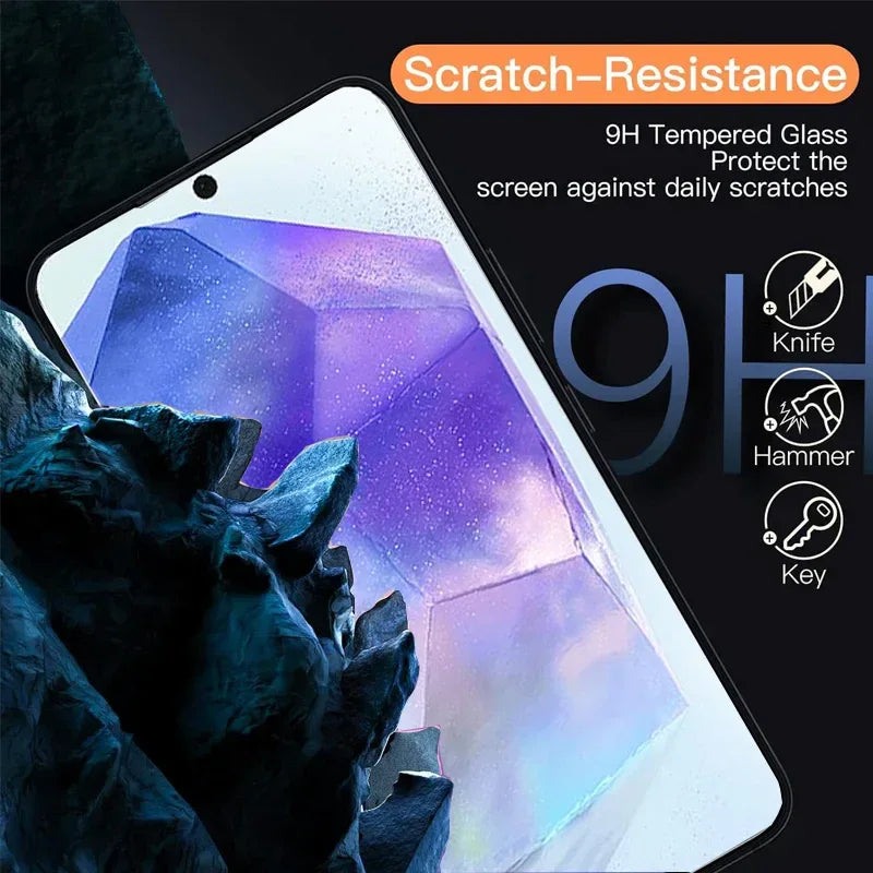 Samsung S26 Tempered Glass Screen Protector - 9H Anti-Scratch HD Clear Film Tidesmit