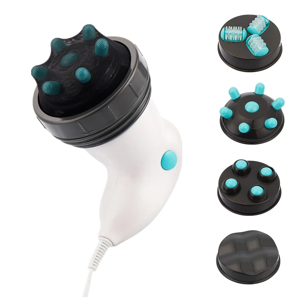 Electric Body Massager 4-in-1 Roller for Deep Tissue Muscle Relaxation Relaxation Treatment Tidesmit