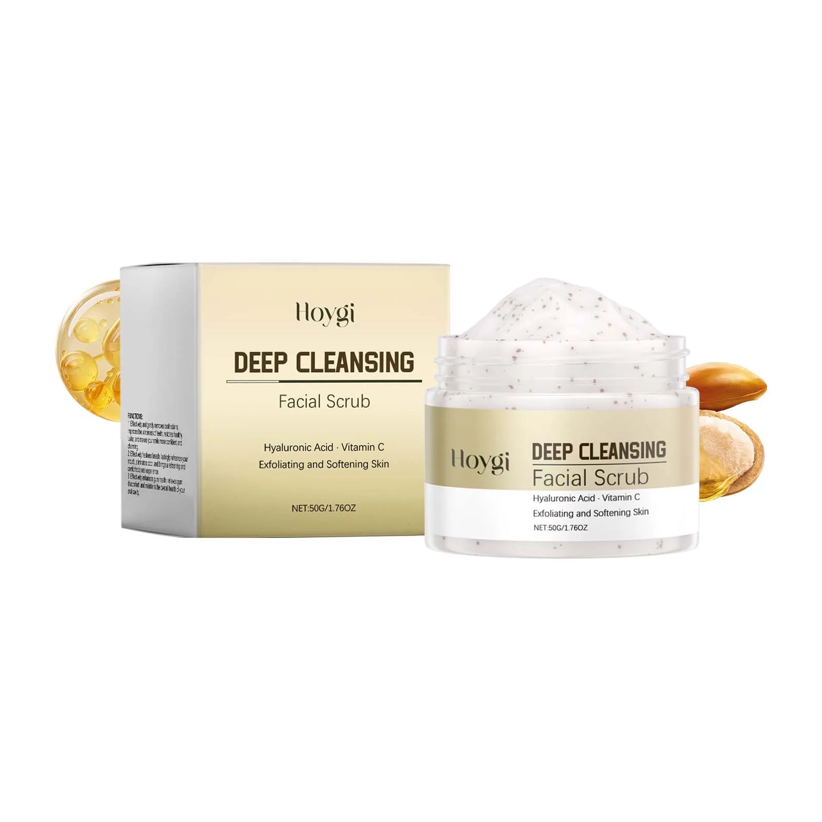 Deep Cleansing Facial Scrub – Pore Refining Exfoliator by Tidesmit Scrubs Treatments 50g Boxed Tidesmit