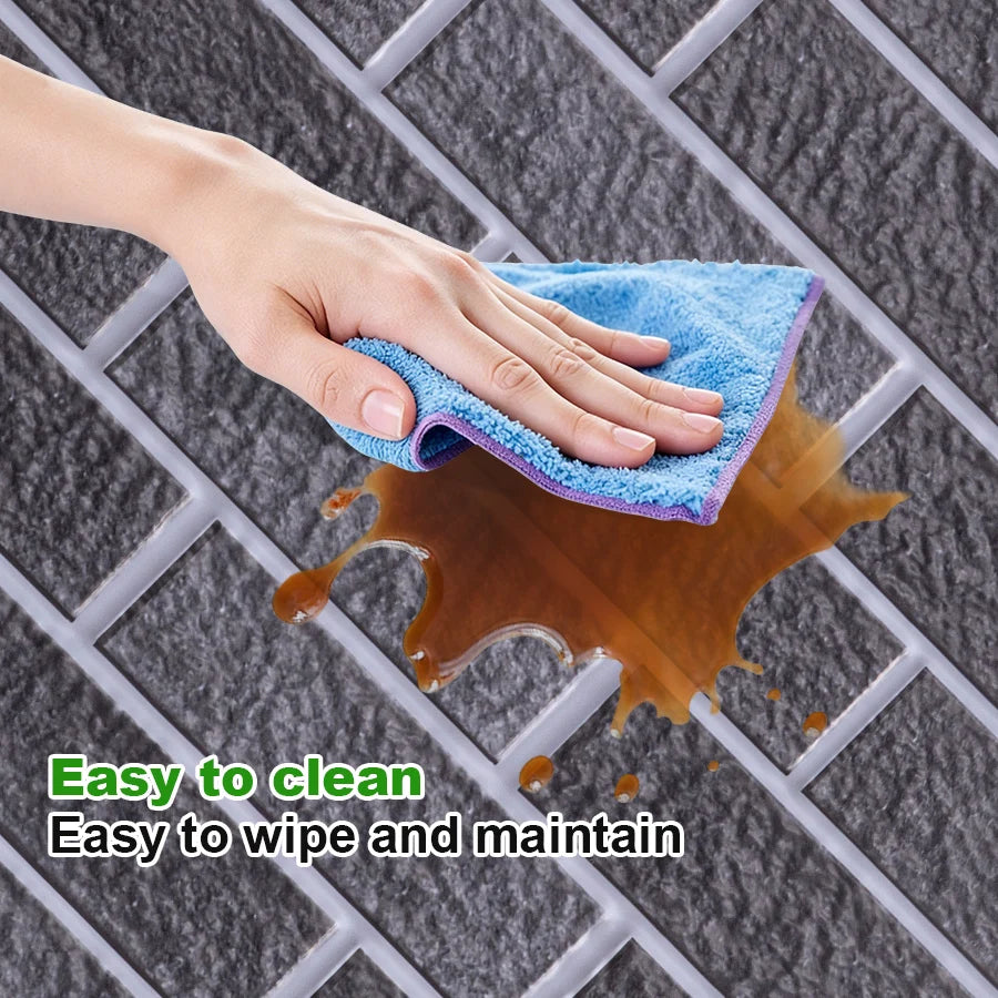 10/20Pcs Peel and Stick Tile Backsplash Thicker Design Marble Tiles 12"X12" Stick on Backsplash Self Adhesive Tiles for Any Room