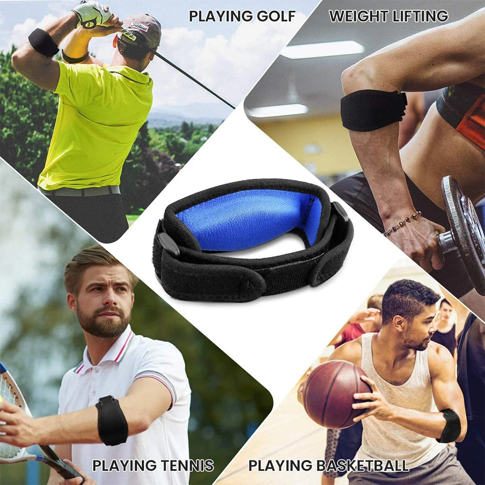 1 PCS Tennis Elbow Brace for Tendonitis, Forearm Brace Support Band with Compression Pad and Elbow Strap Wrap for Golfers Unisex