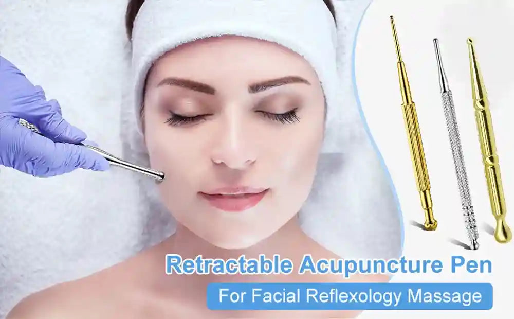 Facial Reflexology Massage Tool | Stainless Steel Probe | Tidesmit Eye Massage Instrument Tidesmit