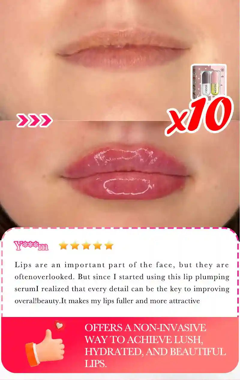 Lip Plumper Serum | Natural Moisturizing Lip Treatment | Tidesmit Lip Care Tidesmit