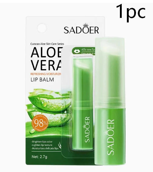 Aloe Lip Balm for Dry Lips: Natural Moisturizing Lip Treatment | Tidesmit Lip Care 1pc Tidesmit