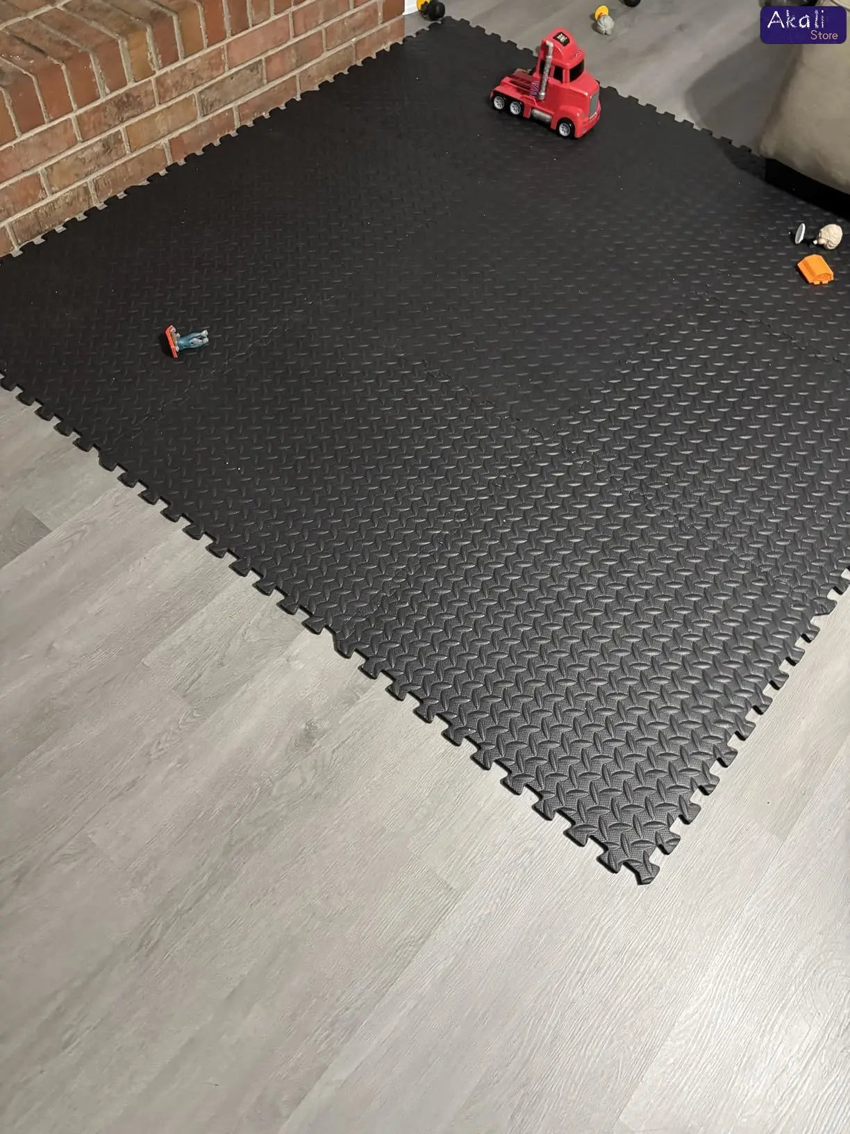 12Pcs EVA Foam Interlocking Floor Mats 60x60cm Gym Flooring Tiles Exercise Yoga Mat Non-Slip Shock Absorbing 10mm