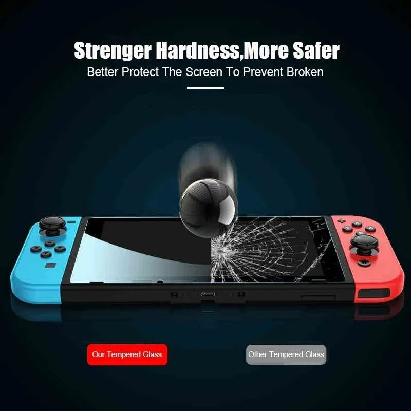 Nintendo Switch Tempered Glass Screen Protector 9H Anti-Scratch 2-Pack Tidesmit