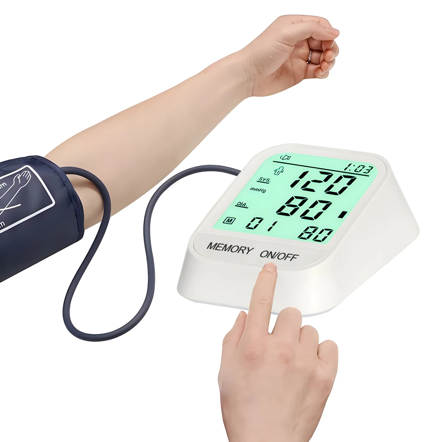 Medical Automatic Sphygmomanometer Digital Arm Wrist BP Blood Pressure Monitor Tensiometer Tonometer Heart Rate Pulse Meter