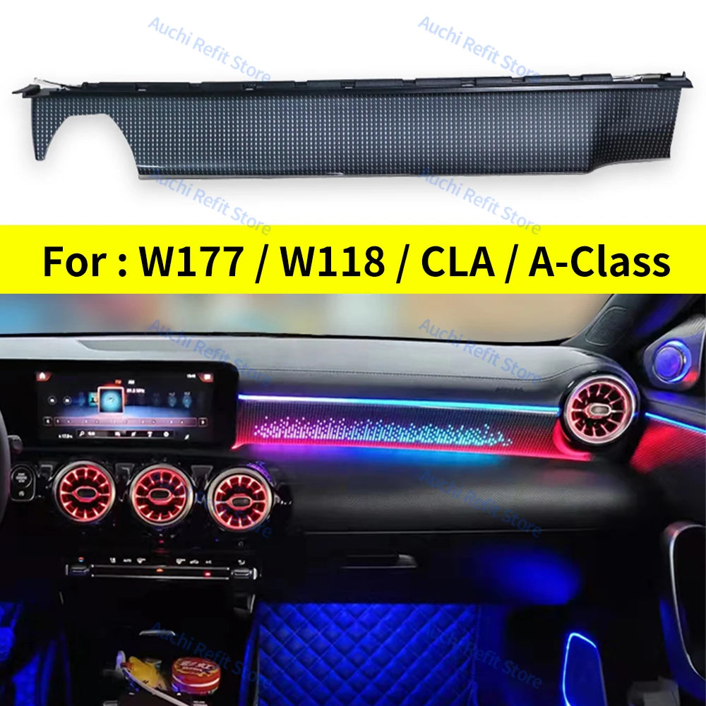 Mercedes Benz 64 Color RGB LED Ambient Air Vent Interior Upgrade Kit W177 Star Panel Lamp CN Tidesmit