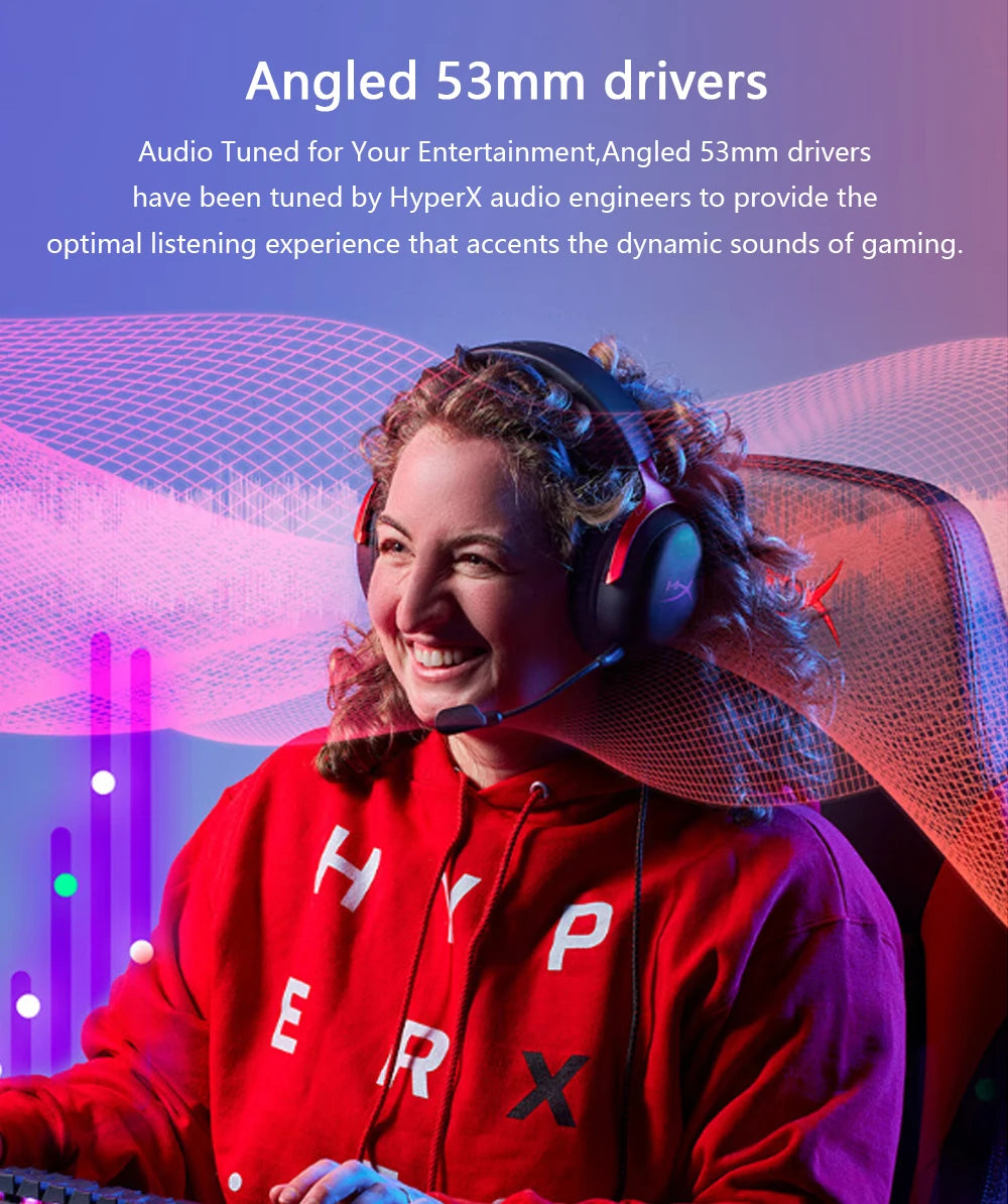 HyperX Cloud III Wired Gaming Headset - DTS Audio Black-Red Tidesmit