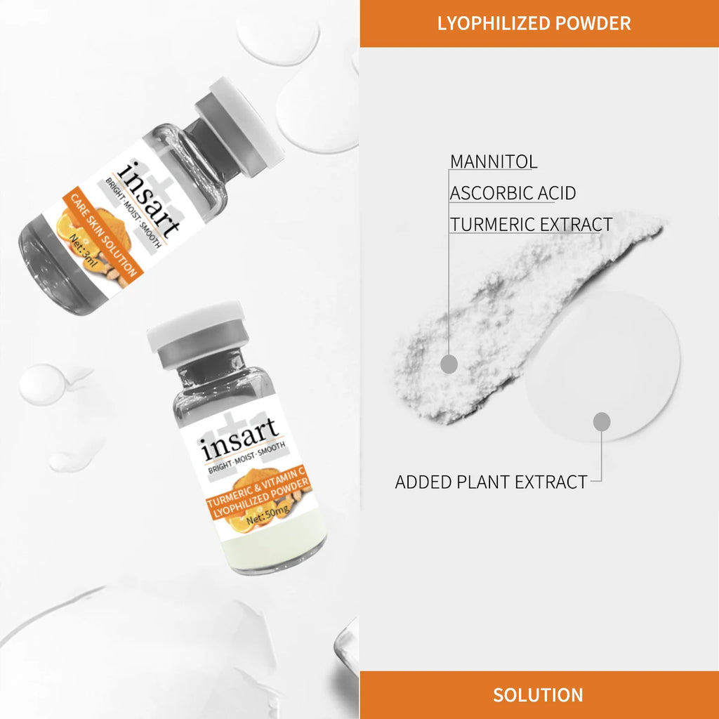 2 Boxes Turmeric Vitamin C Freeze-Dried Powder Set, Skincare Set Moisturizing, Holiday Gift for Women