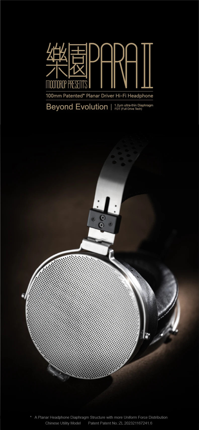 Moondrop Para II Planar Magnetic Headphones - Open-Back Studio Monitor Tidesmit