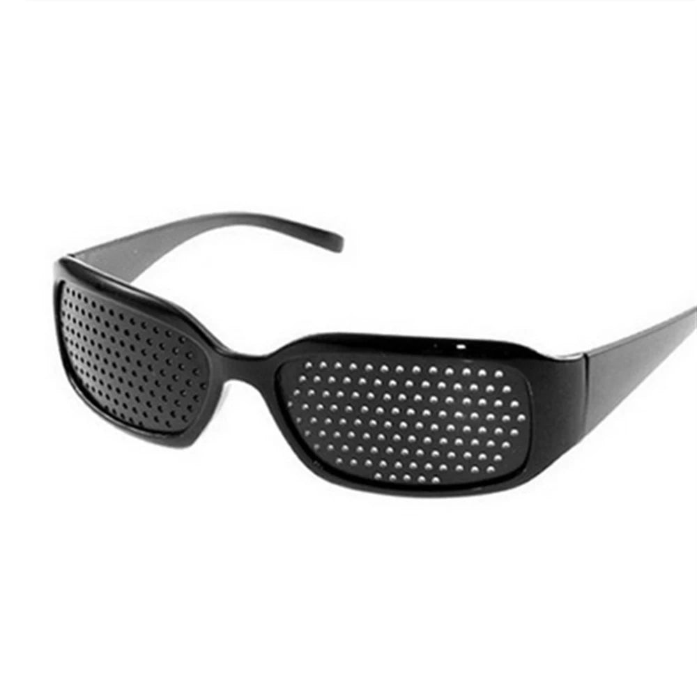 Pin Hole Glasses for Eye Strain Relief - Black Adjustable Frame Tidesmit