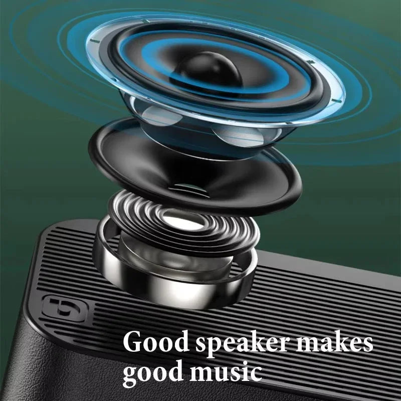 Portable Bluetooth Speaker with Alarm Clock & FM Radio | Tidesmit Tidesmit