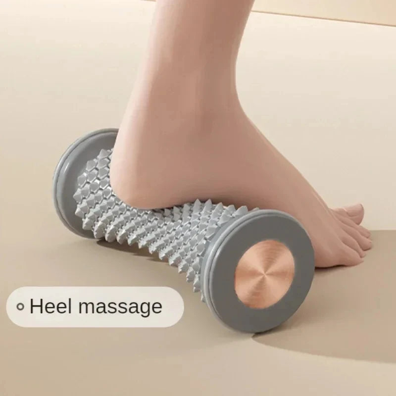 Foot Roller Massager for Plantar Fasciitis Relief - Silver Steel Relaxation Treatment Silver Tidesmit