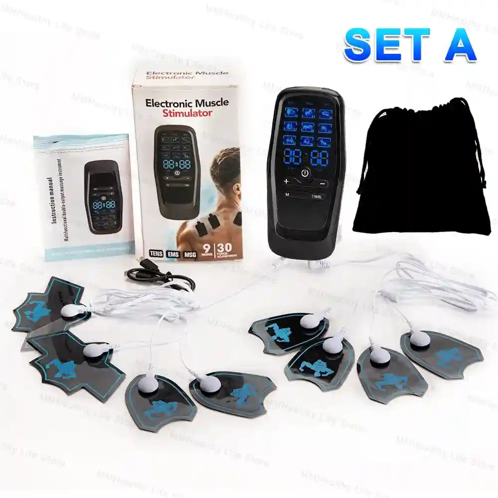 Electric Muscle Stimulator for Deep Tissue Recovery | Tidesmit Massage Roller Set-A Tidesmit