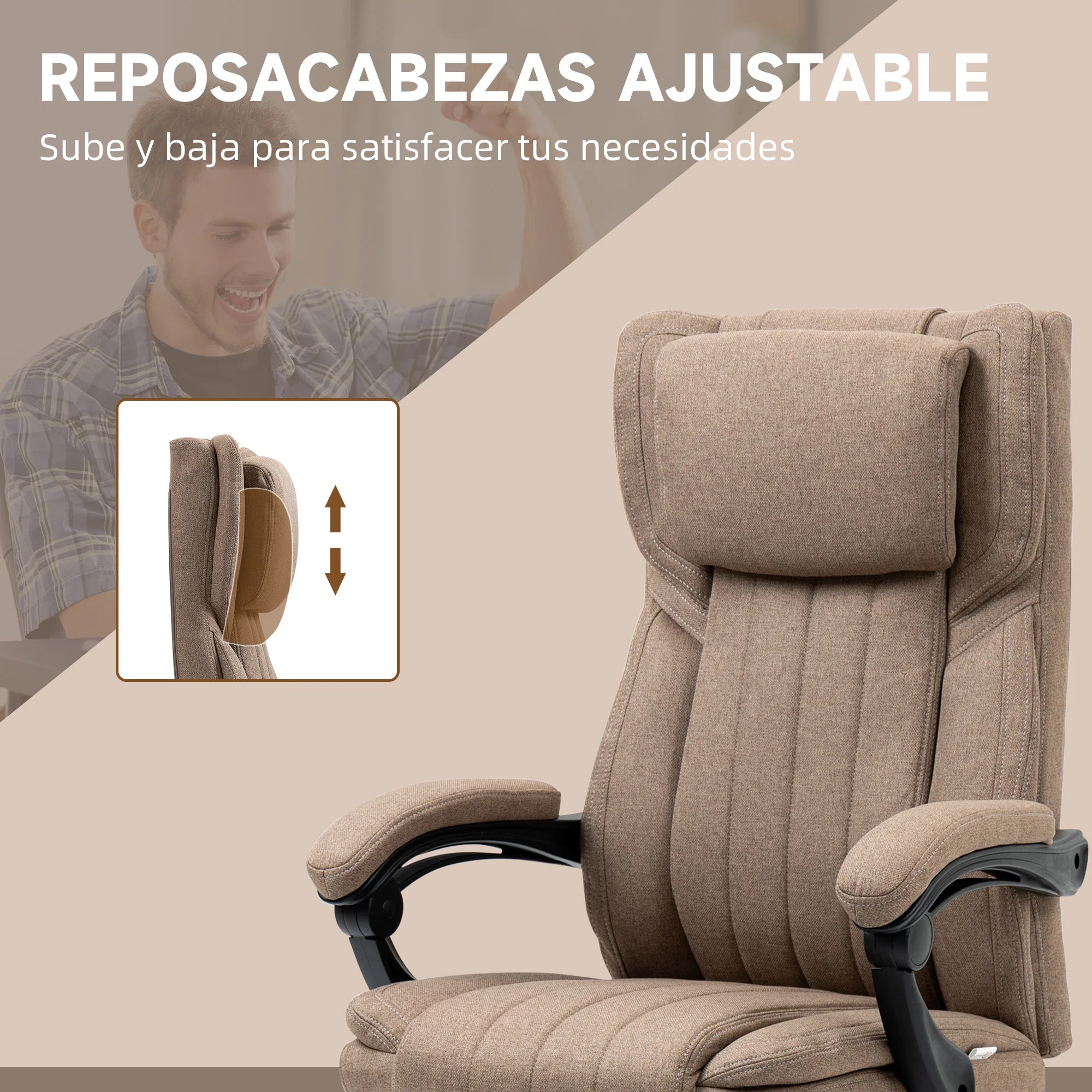 6-Point Vibration Electric Massager - Deep Tissue Relief Dark Brown Massage Chairs Tidesmit