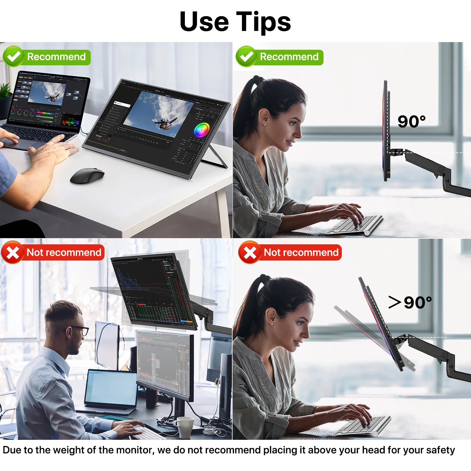 UPERFECT USteam E6 Pro 18.5" Touchscreen Portable Monitor 1080P 120Hz Smart Gaming Display For Steam Deck Laptop Computer PS6 PC