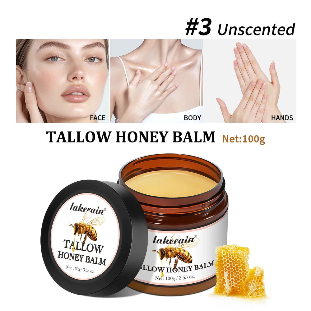 Whipped Beef Tallow And Honey Balm Moisturizing Beef Tallow Face Cream Body Lotion Grass Fed Grass Finished Face Cream Skin Care