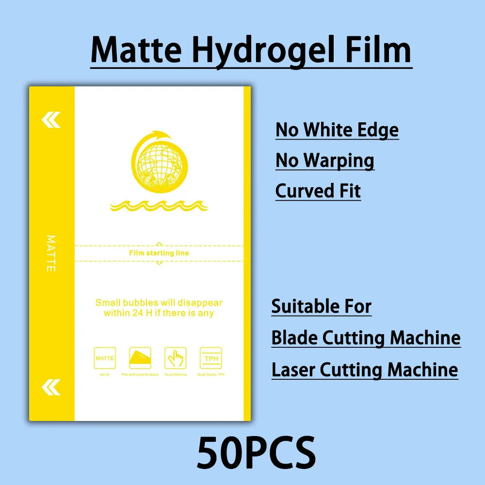 HD Anti-peeping Hydrogel Film TPU Matte Privacy for Cutting Machine Cellphone Screen Protection Flexible Blue/Anti-spy Sheet Cut