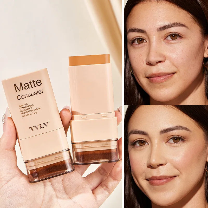 Tidesmit Eraser Concealer Double-Head Foundation Stick shade swatch for full coverage waterproof face makeup