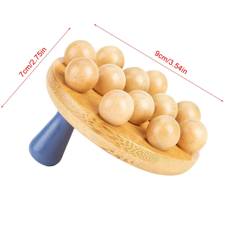 Anti Cellulite Massage Wooden Body Brush - Natural Dry Skin Tool Body Shaping Massage Equipment NO.3 Tidesmit