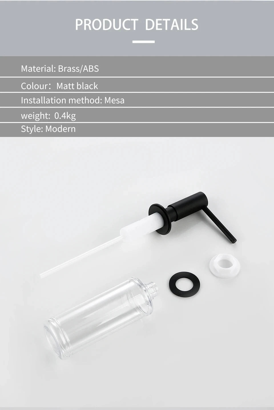 Gunmetal Liquid Soap Dispenser Plastic Bottle The 360 Degree Swivel Head Kitchen Installed In Sink Is Convenient And Simple