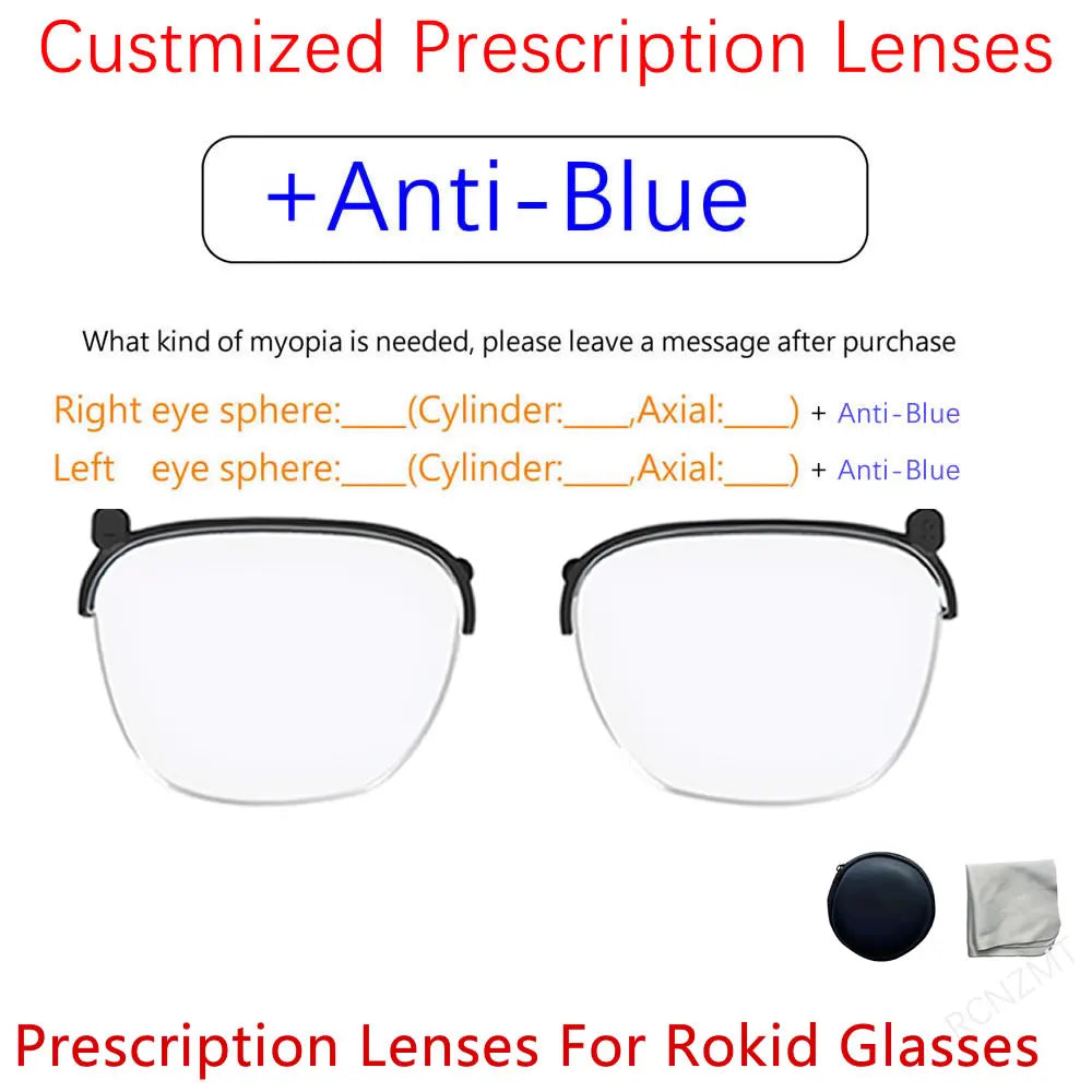 Magnetic Prescription Lens Kit for Rokid Max AR Smart Glasses B Prescription Lense Tidesmit