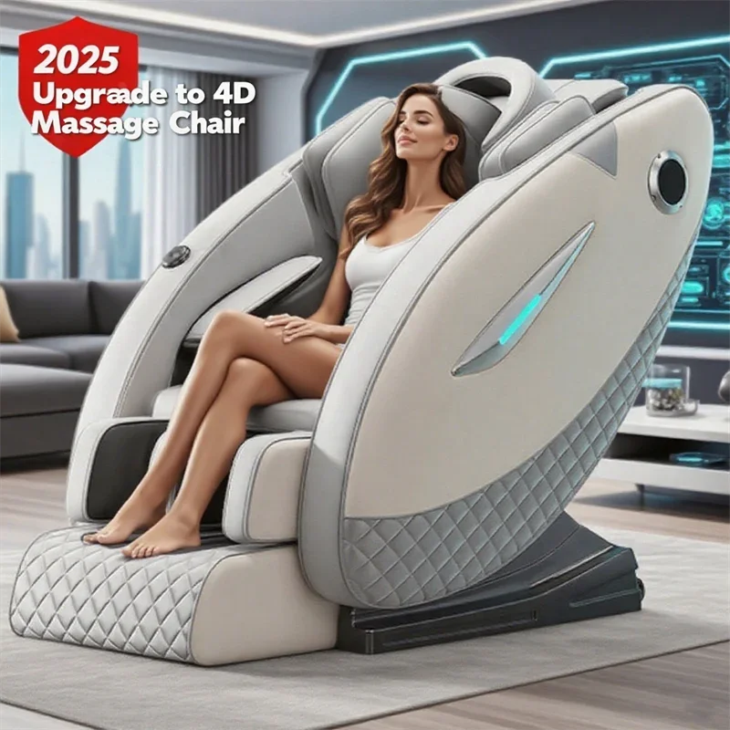 4D Zero Gravity Full Body Shiatsu Massage Chair with Heat Therapy Massage Chairs Tidesmit